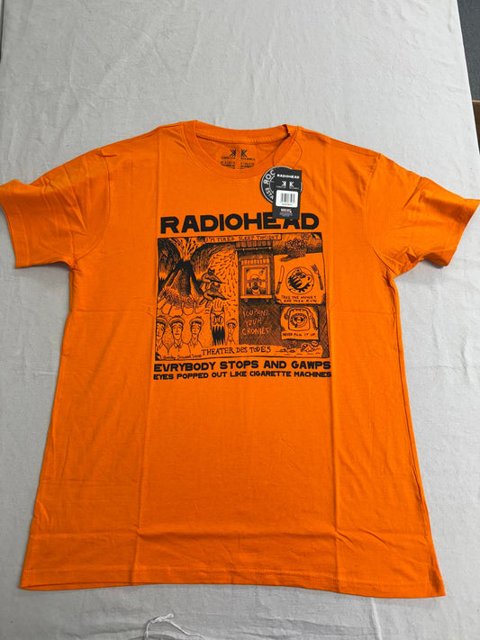 Radiohead Gawps Orange T-Shirt | Vintage Band Tee –