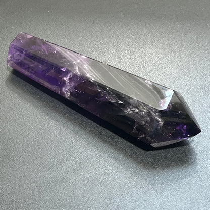 Large Extra Quality Dark Amethyst Crystal Faceted Scepter Point Standing Tower Staff Wand – Home & Living > Home Decor > Home Accents > Rocks & Geodes