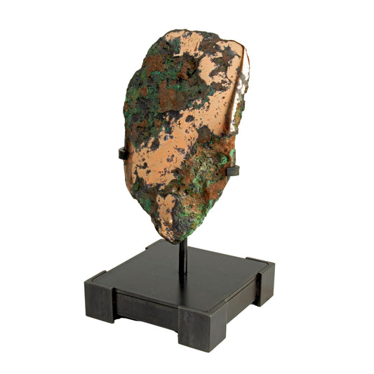 Michigan Float Copper Nugget on Custom Stand - Square with Corners –