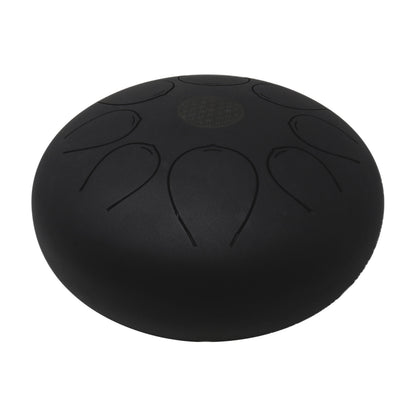 20cm Pentatonic Steel Tongue Drum – Black Singing Drum with Travel Bag –