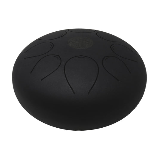 20cm Pentatonic Steel Tongue Drum – Black Singing Drum with Travel Bag –