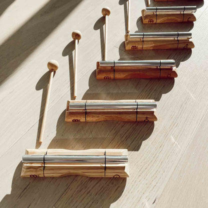 Energy Chimes 7 Chakra Set – Sound Healing & Meditation Chimes with Wooden Base