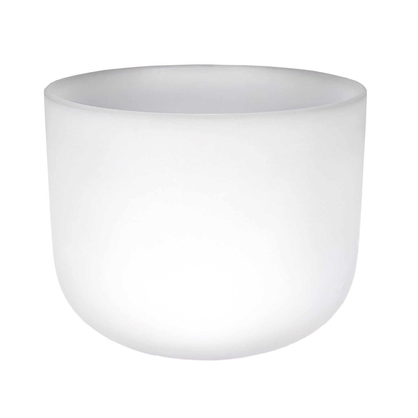 10" Frosted Quartz Sound Bowl – A Note | Amethyst Gem Infused Singing Bowl –