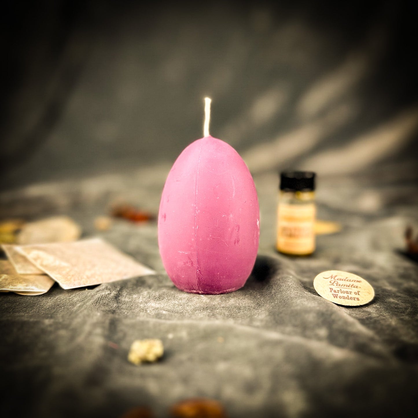Egg Talisman Candle Spell Kit - New Beginnings & Fertility Magic – Purple (Power) Candle Spell Kit