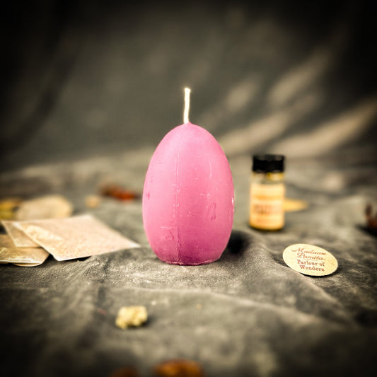 Egg Talisman Candle Spell Kit - New Beginnings & Fertility Magic – Purple (Power) Candle Spell Kit