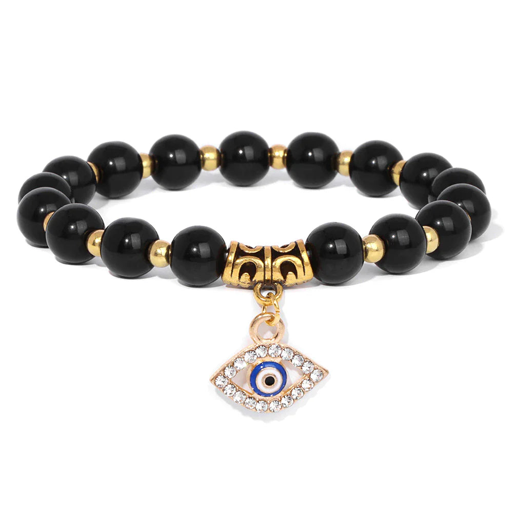 "Protect The Spirit" Sparkling Evil Eye Bracelet – Beaded Bracelet