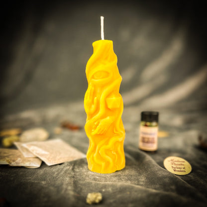 Evil Eye Protection Candle Spell Kit - Ward Off Negativity & Defend Your Energy – Yellow (Success) Candle Spell Kit