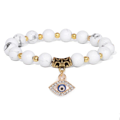 White Turquoise Angelic Energy Bracelet – Beaded Bracelet