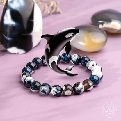 Orca Agate Bracelet