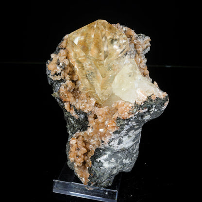 Extremely Rare Calcite with Stellerite Natural Mineral Specimen – Calcite