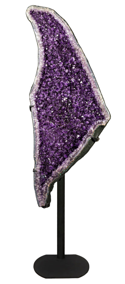 Large Amethyst Geode Pair on Custom Stands - Cathedral Crystals – Crystals & Minerals