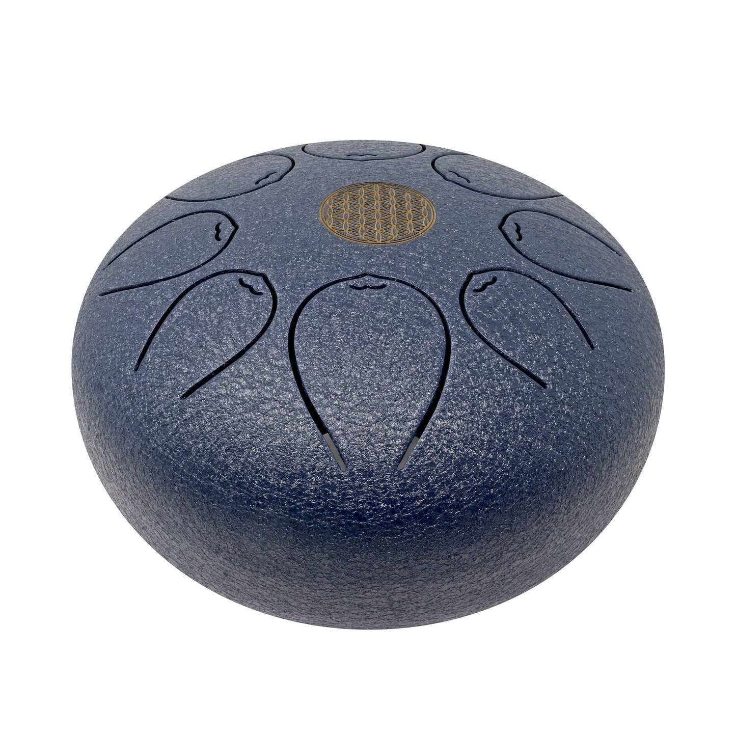 20cm Pentatonic Steel Singing Drum - Metal Dark Blue –