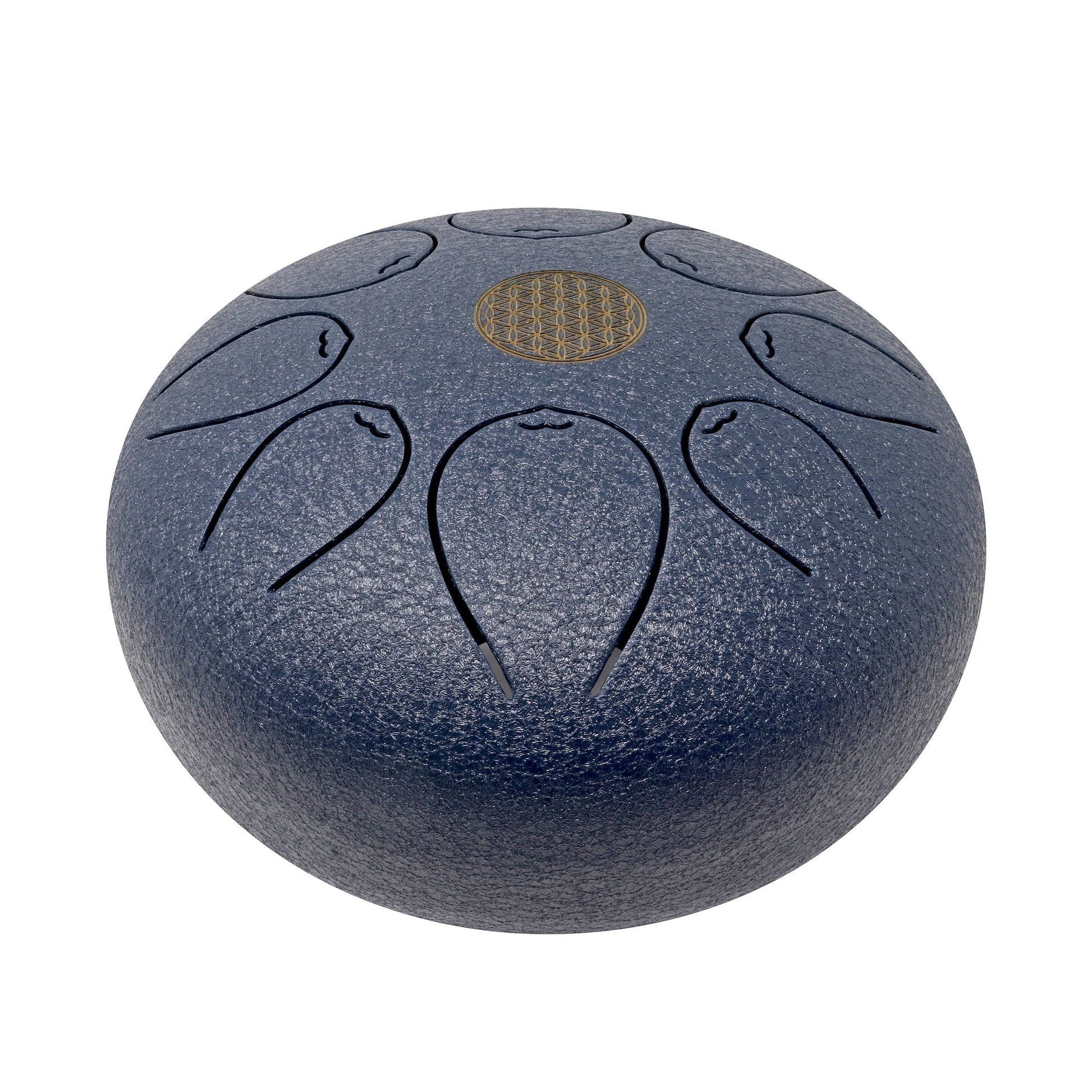 20cm Pentatonic Steel Singing Drum - Metal Dark Blue –