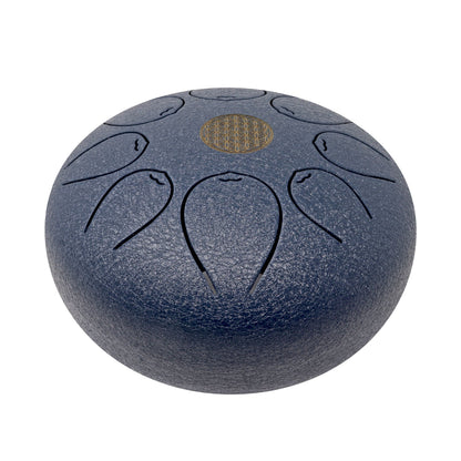 20cm Pentatonic Steel Singing Drum - Metal Dark Blue –