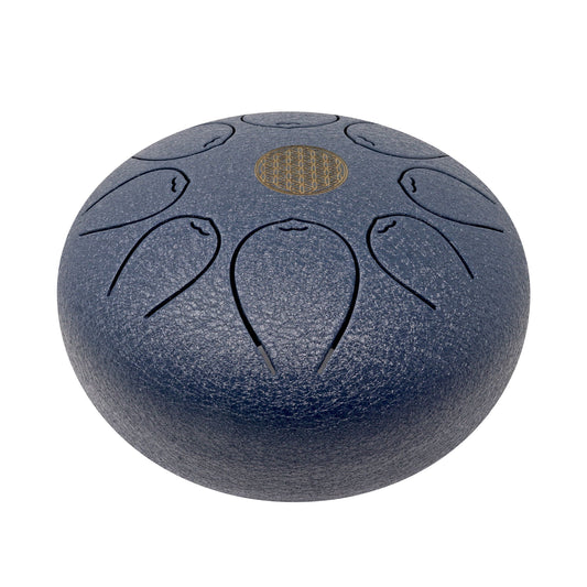 20cm Pentatonic Steel Singing Drum - Metal Dark Blue –
