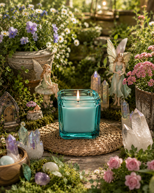 Fairy Garden 8.5 oz Soy Jar Candle | Moon Water Apothecary –