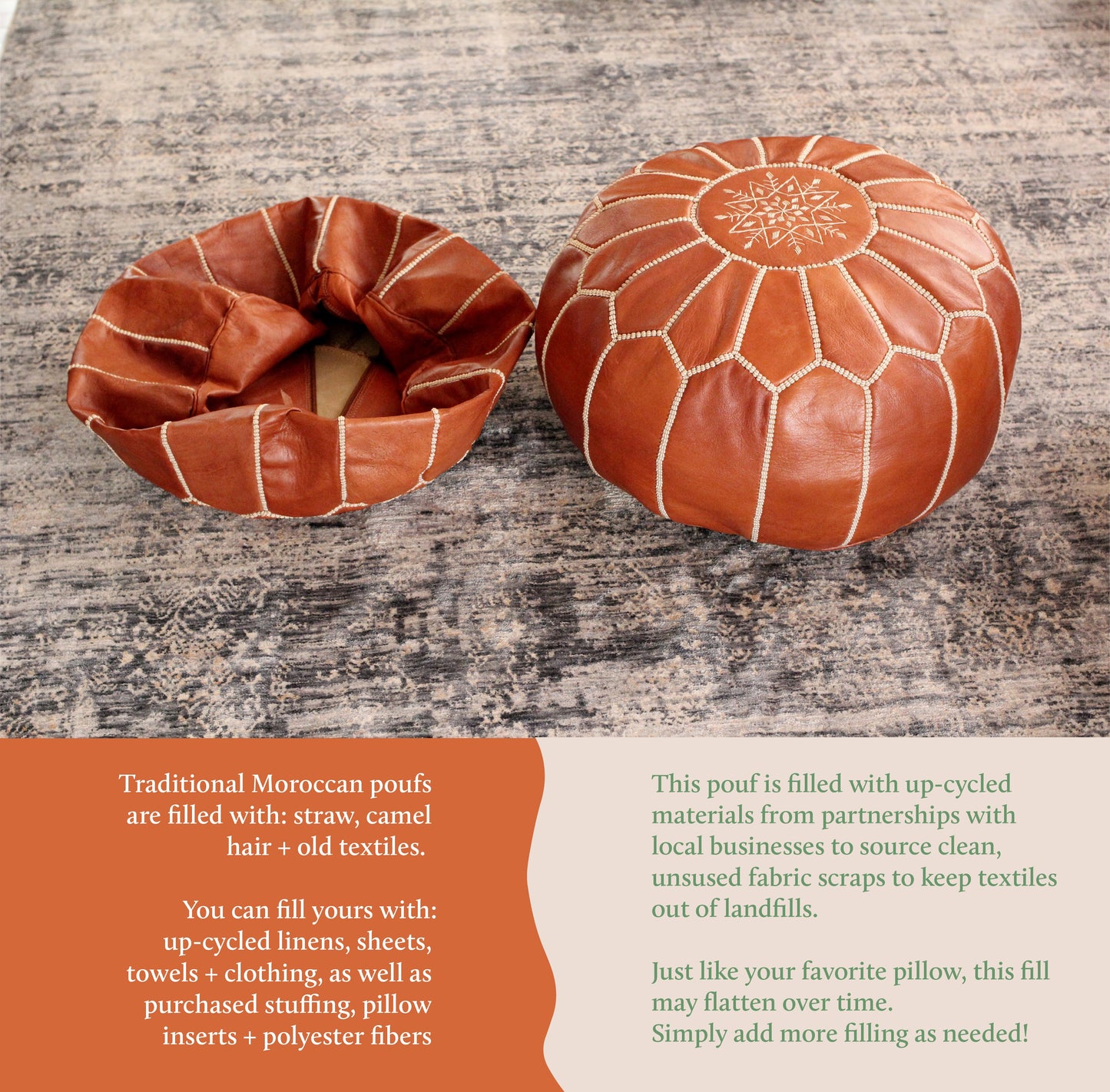 Jasmine Pouf – Floor Pouf