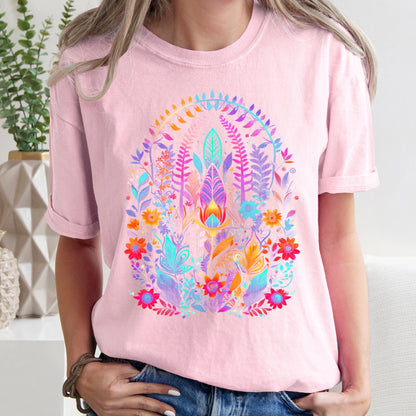Floral Boho - Comfort Colors Tshirt
