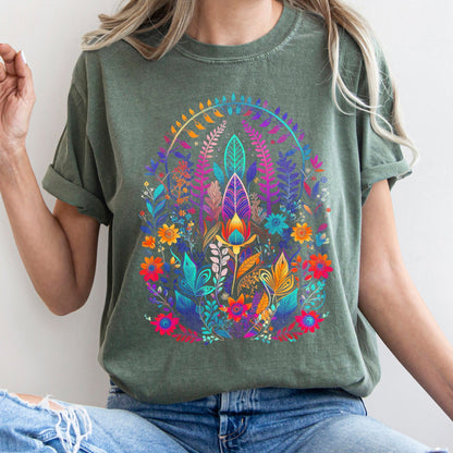 Floral Boho - Comfort Colors Tshirt