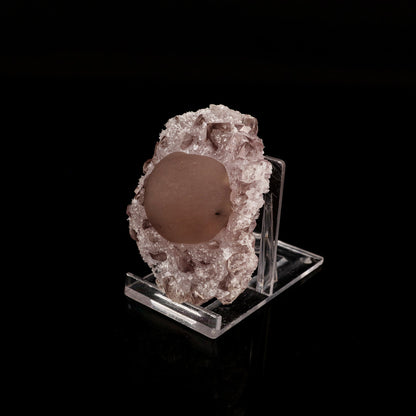 Fluorite ball on Amethyst Natural Mineral Specimen # B 6151 – Fluorite