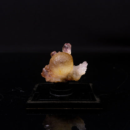 Fluorite Botryoidalon on Amethyst Natural Mineral Specimen # B 6719 – Fluorite