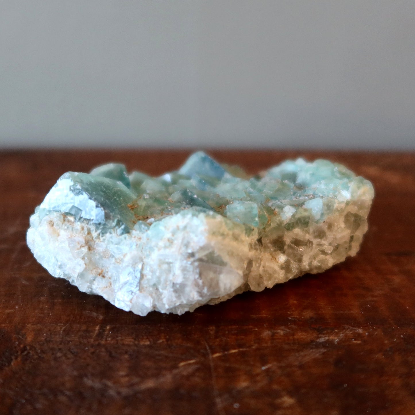 Green Fluorite Crystal Cluster | Natural Cubic Fluorite Specimen – Clusters