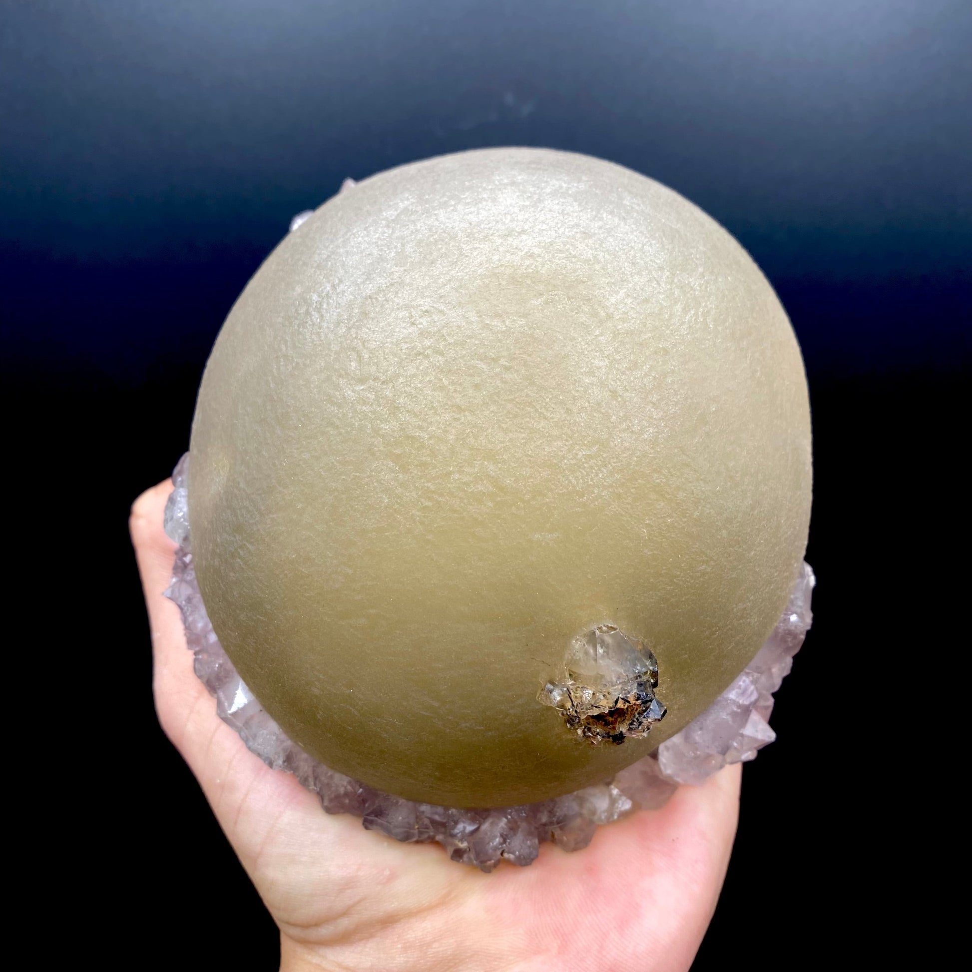 Rare Fluorite - Extremely Unusually Sized, Single Jumbo Crystal of Botryoidal Fluorite with a Very Interesting Hollow Cavity&nbsp; – Fluorite