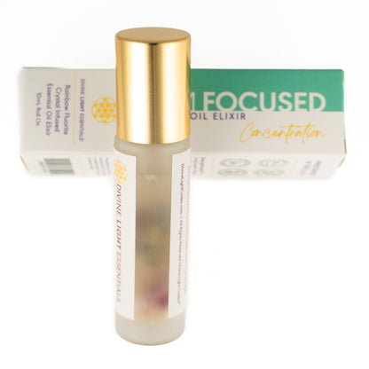 I Am Focused Essential Oil Elixir - Concentration, Awareness, Mindfulness - 10ml Roller Bottle