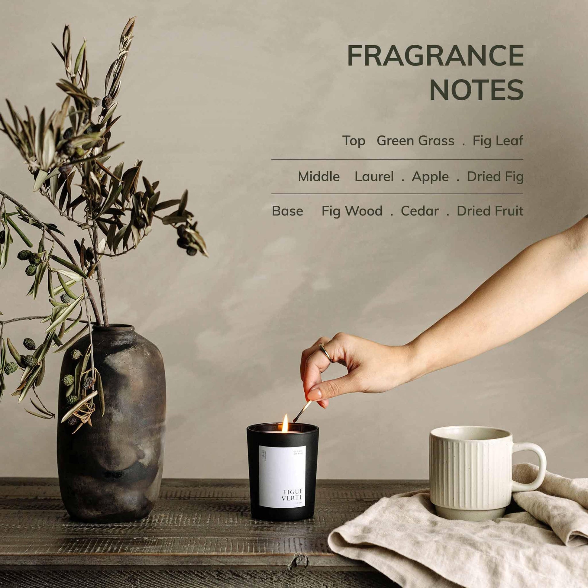 Bougie Parfumée Figue Verte – Candles