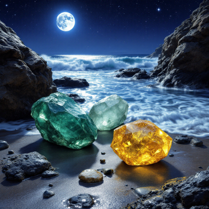 Midnight Tides Crystal-Enhanced Reed Oil Diffuser, 100ml