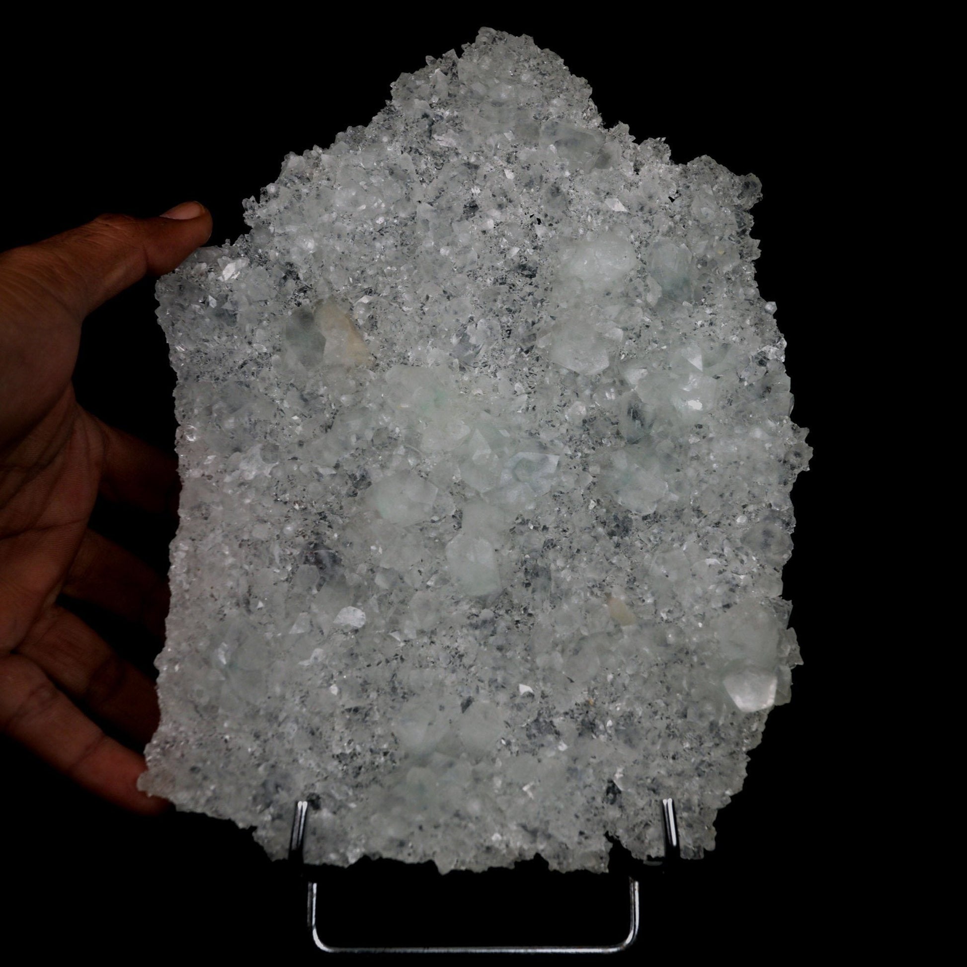 Gemmy Apophyllite Slice 9" - Nashik India – Apophyllite