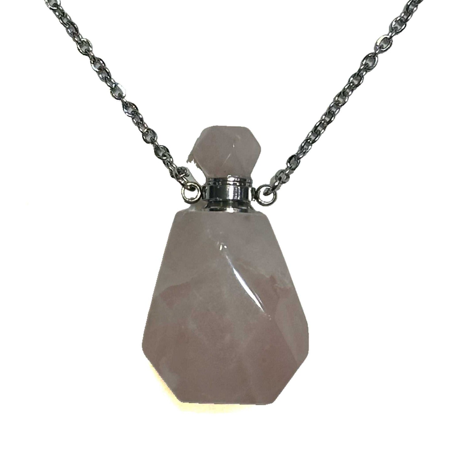 Gemstone Poison Bottle Necklace – Rose Quartz Chains and Necklaces