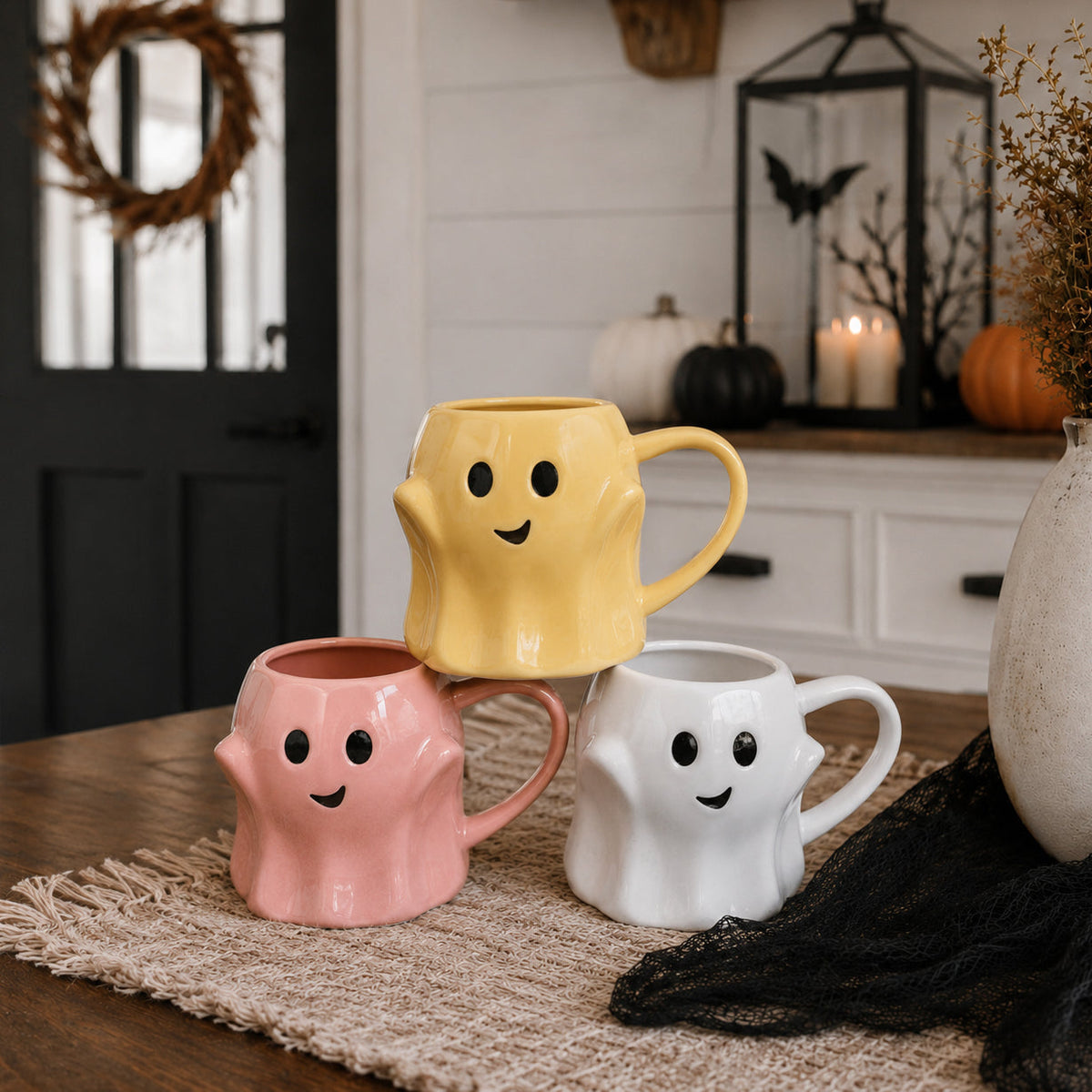 Ghost Coffee Mug, 14.8 oz | Cute Halloween Cup