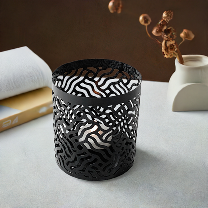 Votive Candle Holders Set of 2 Black