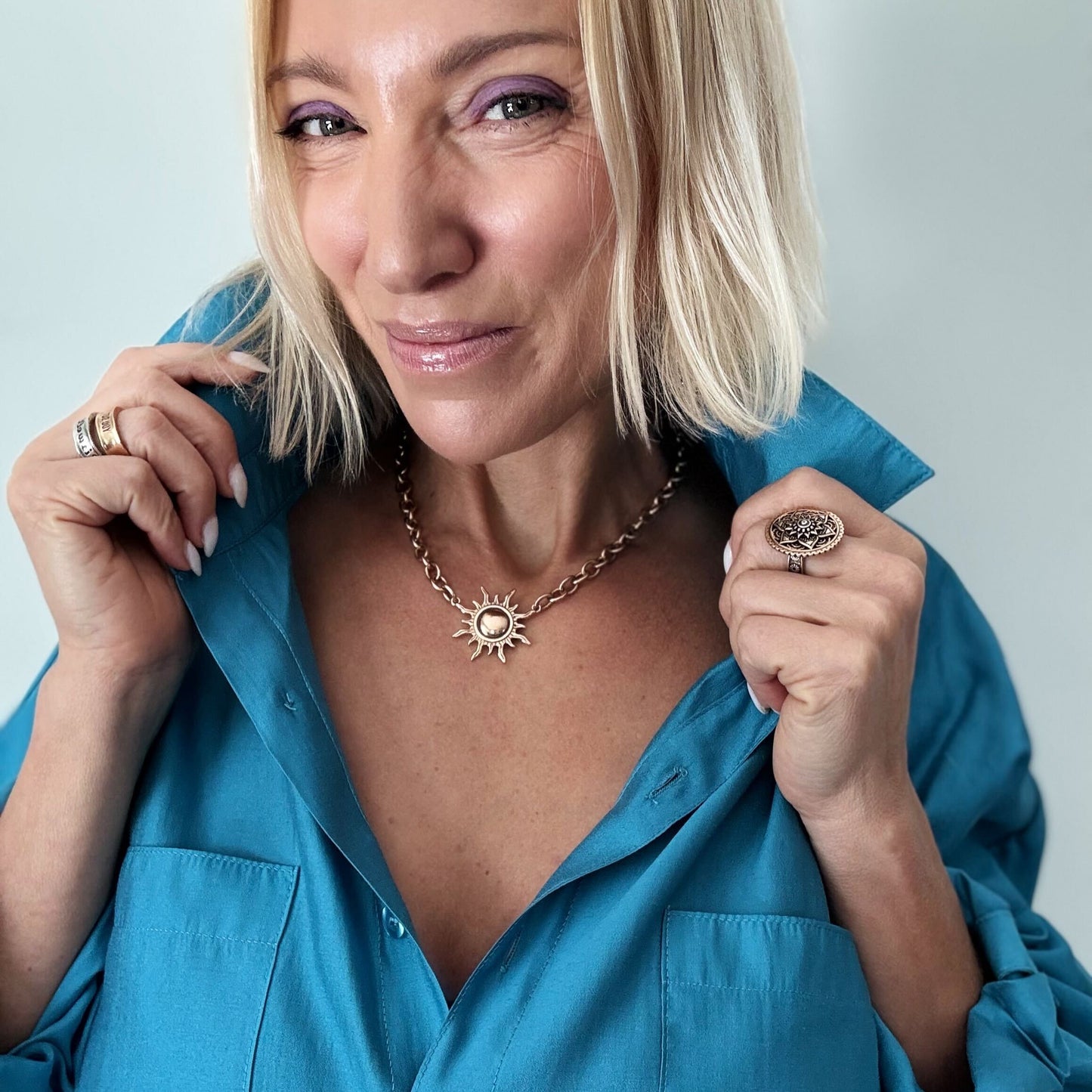 Grateful Sun Choker Necklace – midi choker