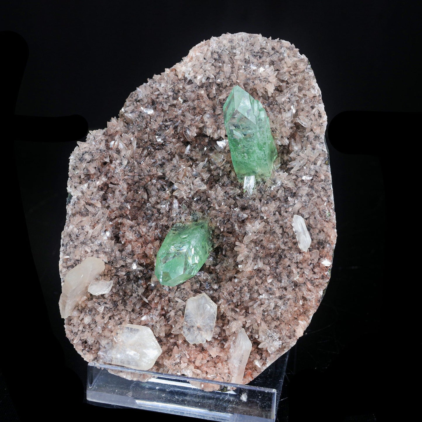 Green Apophyllite sharp terminated Natural Mineral Specimen – Apohyllite