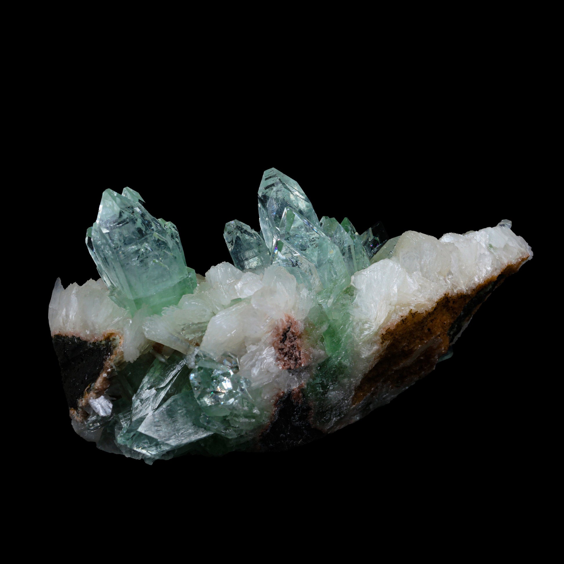 Green Apophyllite sharp terminated Natural Mineral Specimen USA – Apohyllite