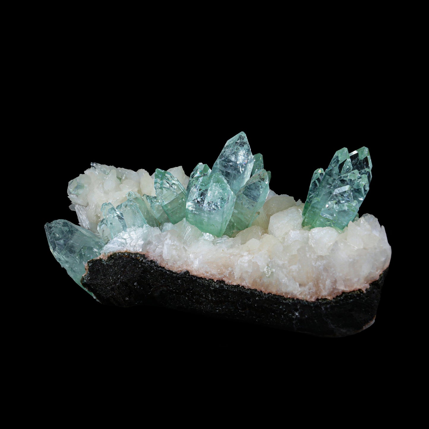 Green Apophyllite sharp terminated Natural Mineral Specimen USA – Apohyllite