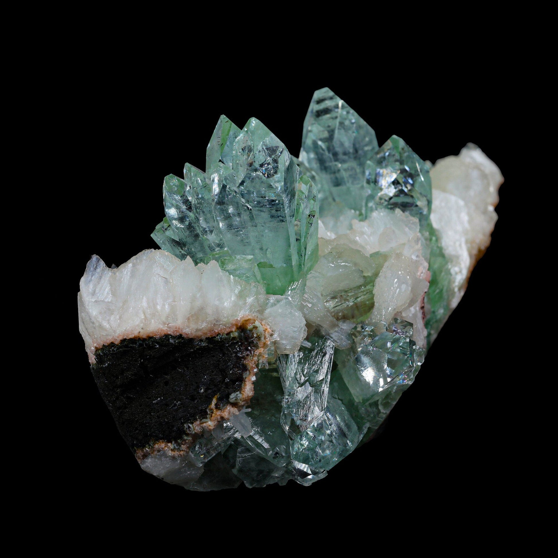 Green Apophyllite sharp terminated Natural Mineral Specimen USA – Apohyllite