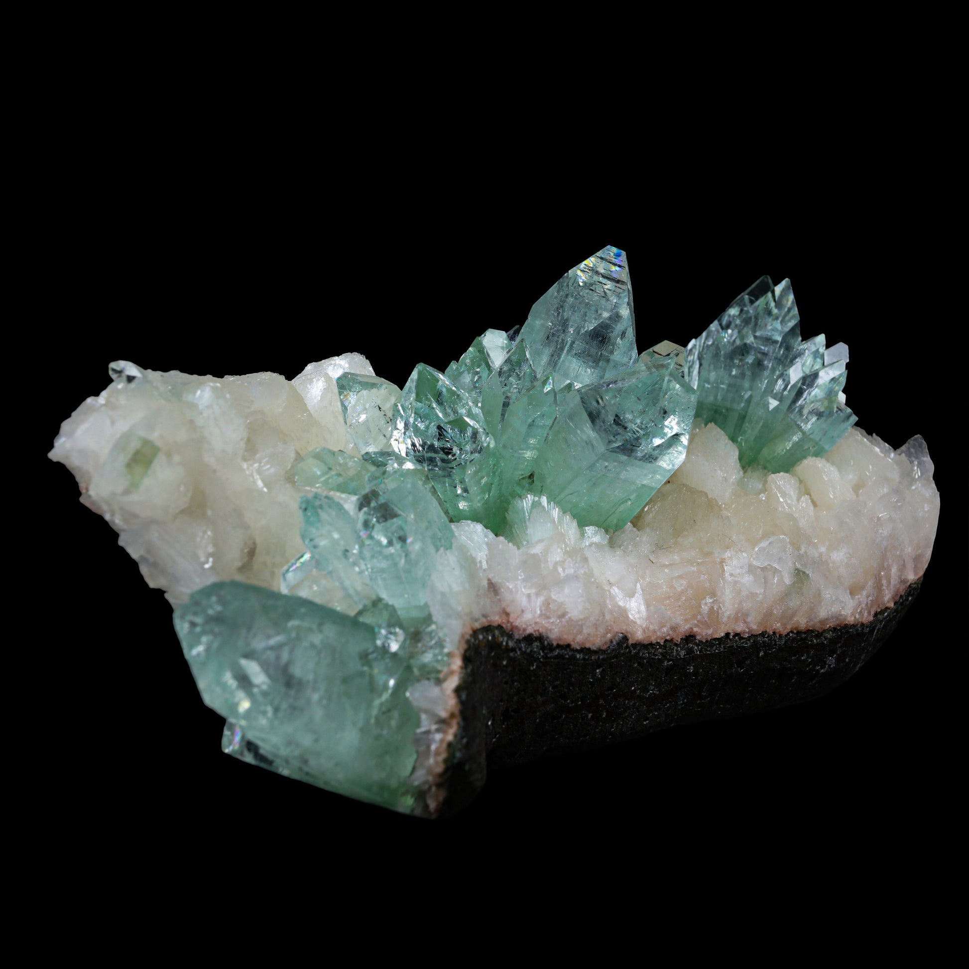 Green Apophyllite sharp terminated Natural Mineral Specimen USA – Apohyllite