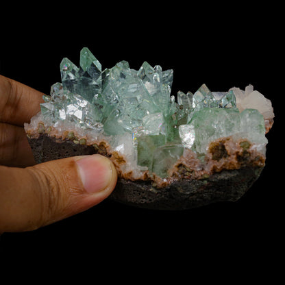 Green Apophyllite sharp terminated Natural Mineral Specimen USA