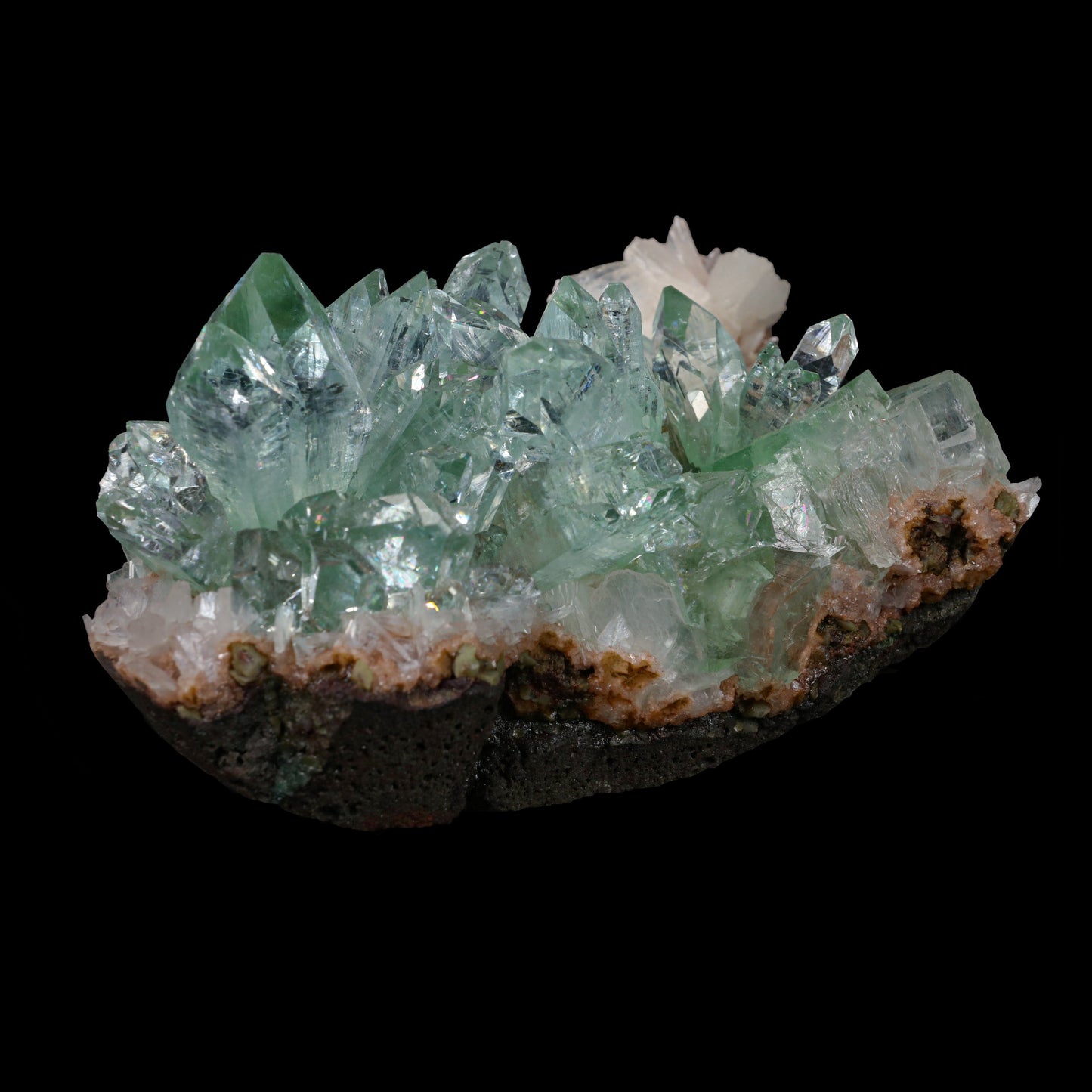 Green Apophyllite sharp terminated Natural Mineral Specimen USA