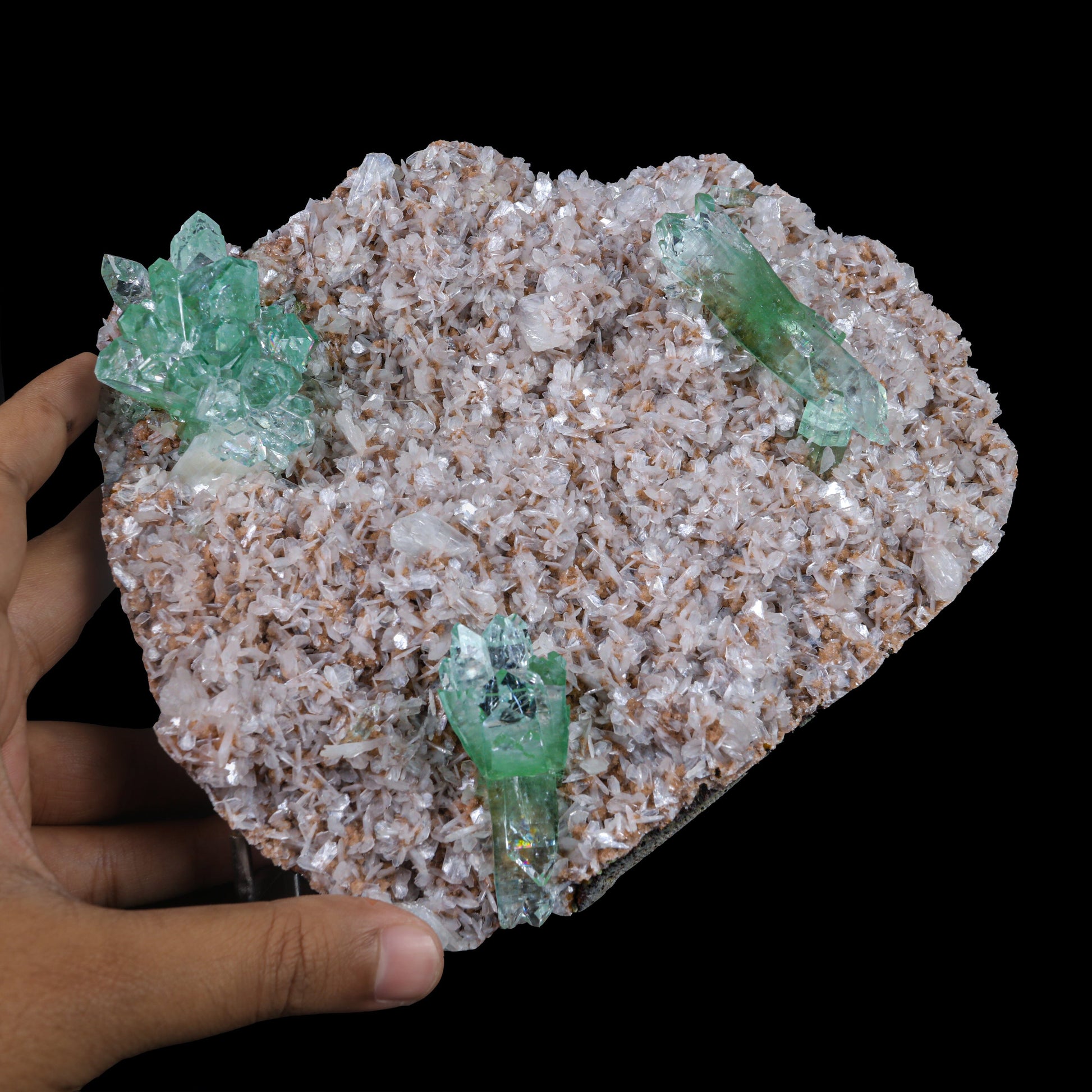 Green Floral Apophyllite sharp terminated Natural Mineral Specimen USA – Apohyllite