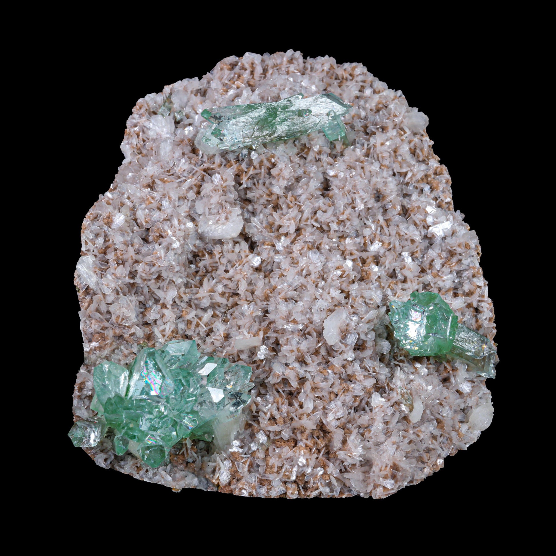 Green Floral Apophyllite sharp terminated Natural Mineral Specimen USA – Apohyllite