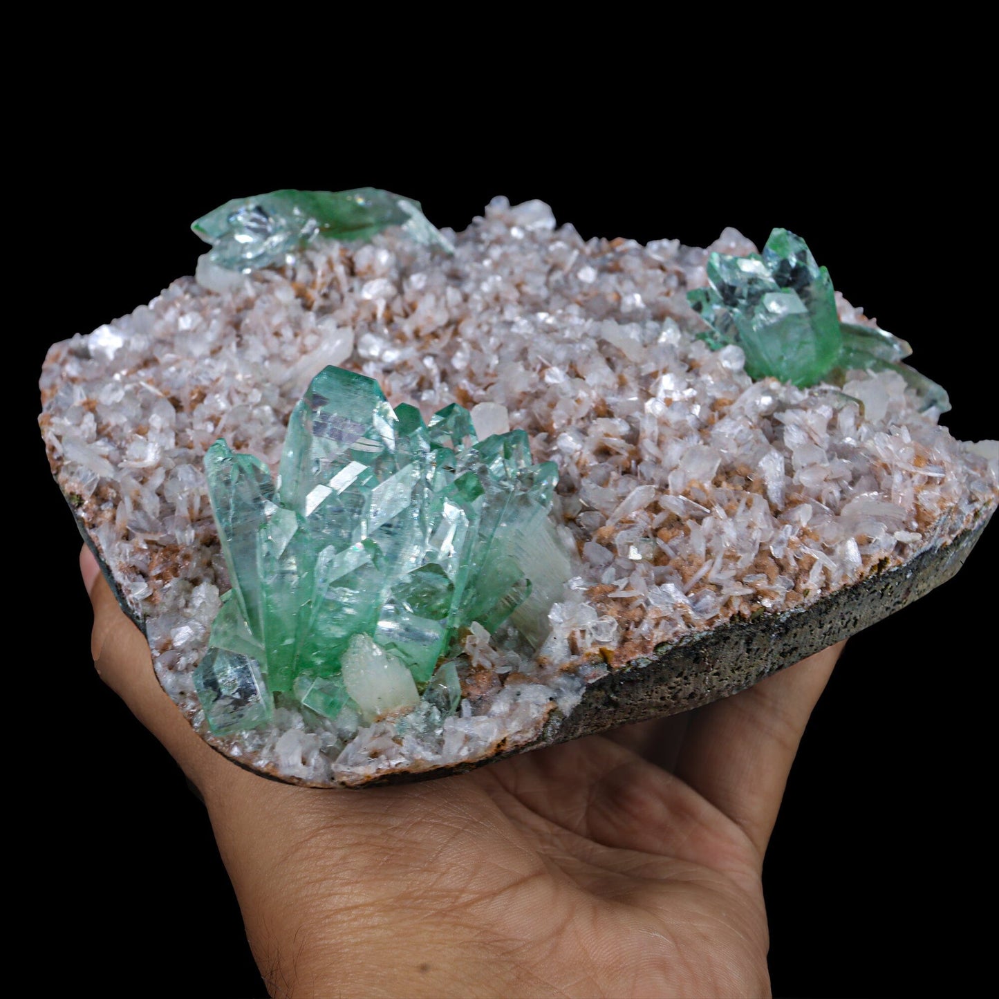 Green Floral Apophyllite sharp terminated Natural Mineral Specimen USA – Apohyllite