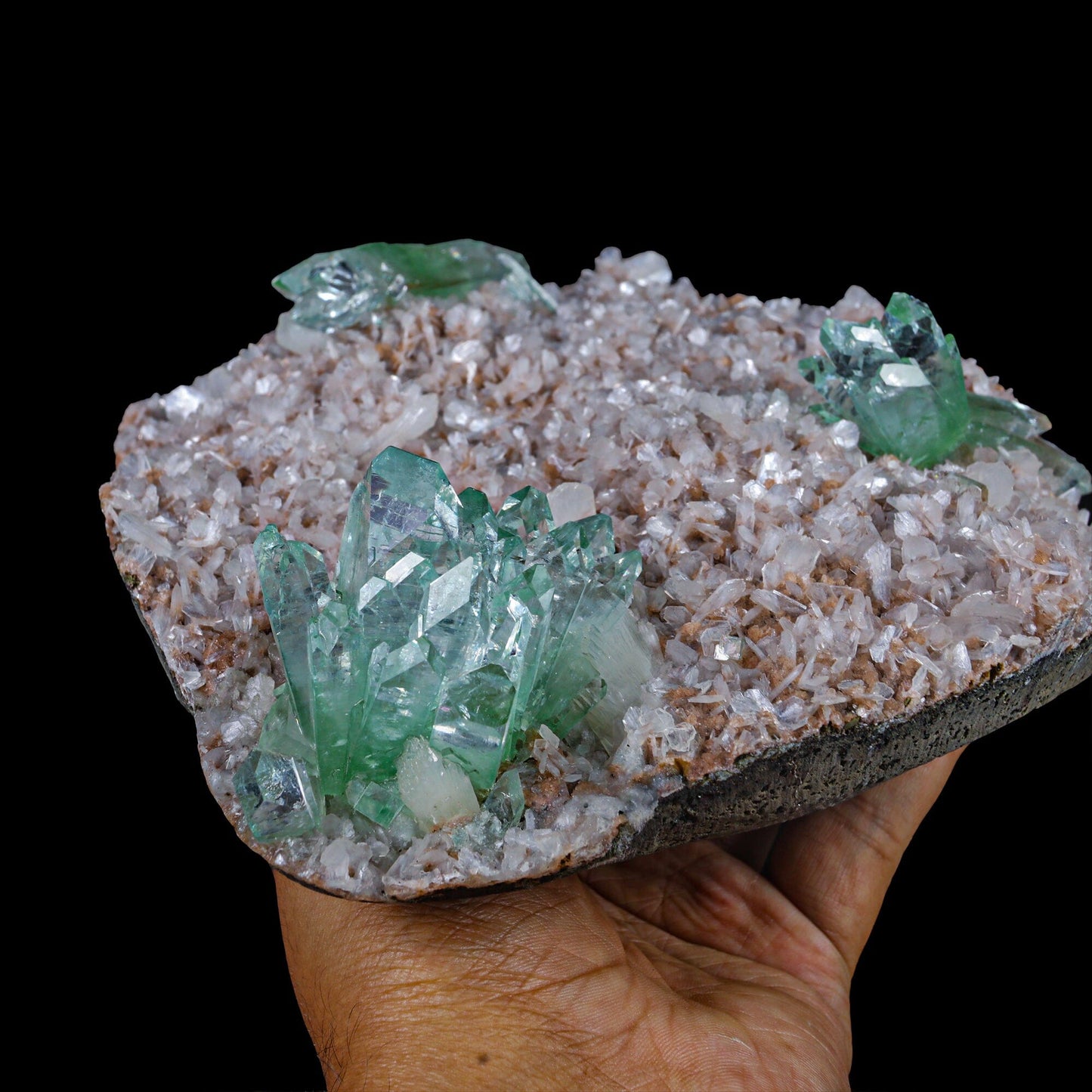 Green Floral Apophyllite sharp terminated Natural Mineral Specimen USA – Apohyllite