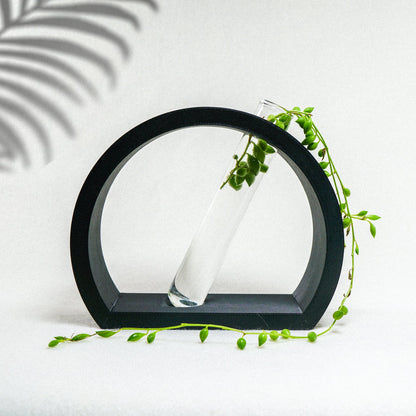 Half-Moon Plant Propagation Station with Glass Tube