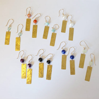 Brass Dangle Earrings