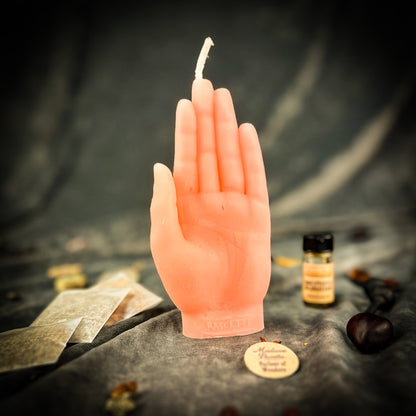 Hand of Fate Spell Candle Kit - Beeswax Ritual – Pink (Family) Candle Spell Kit