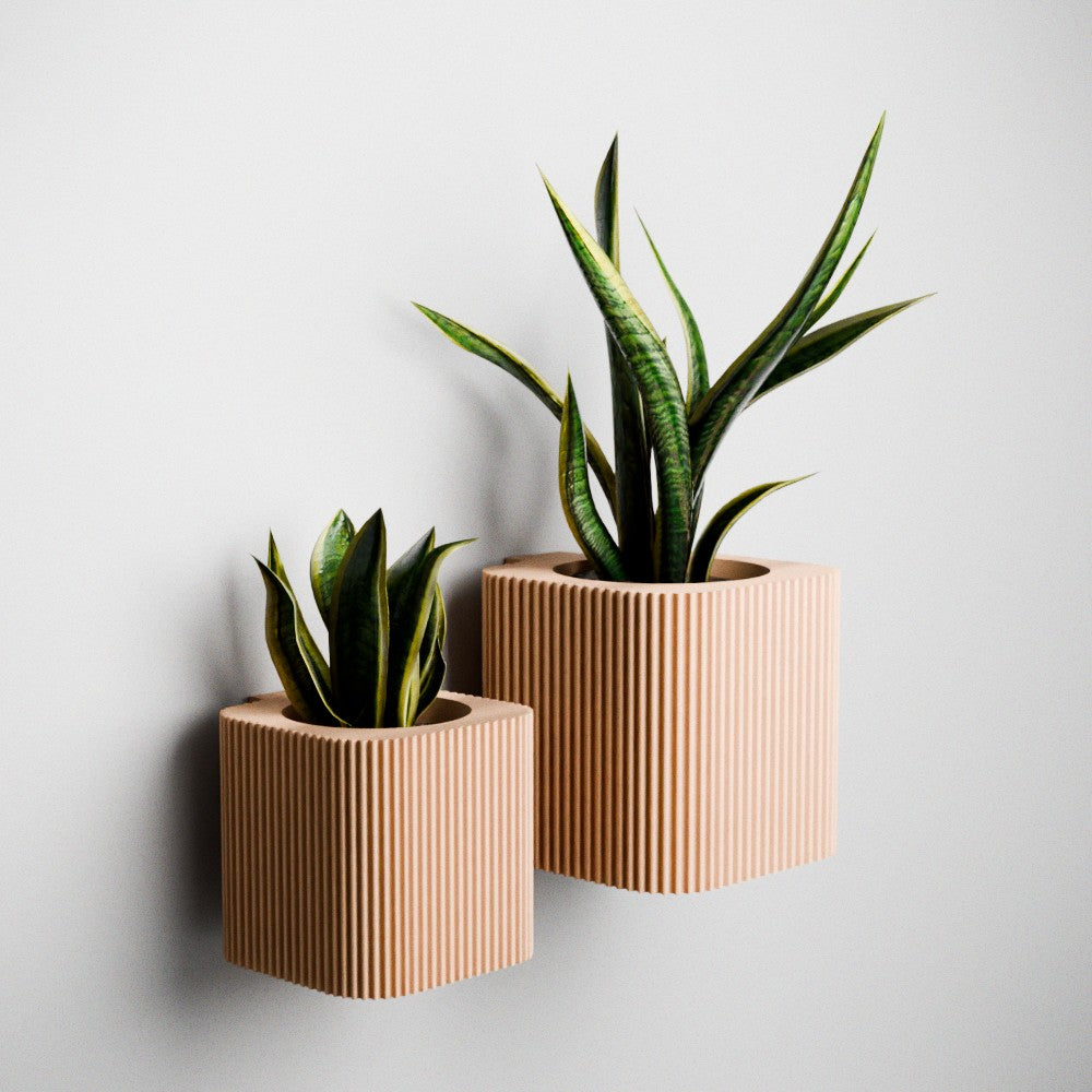hanging wood planter box Hanging Box Planter Medium / Natural Wood